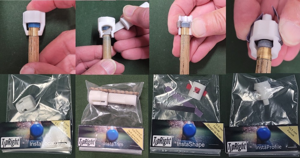 TipRight CueTools  - Snooker Version - InstaLocate, Trim, Shape & Profile