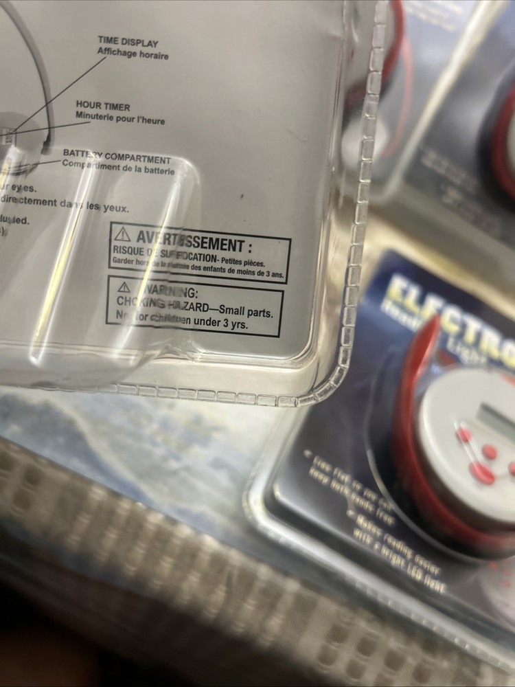 4 X Electronic LED Book E-Reader Clip On Reading Light Lamp with Timer Lies Flat