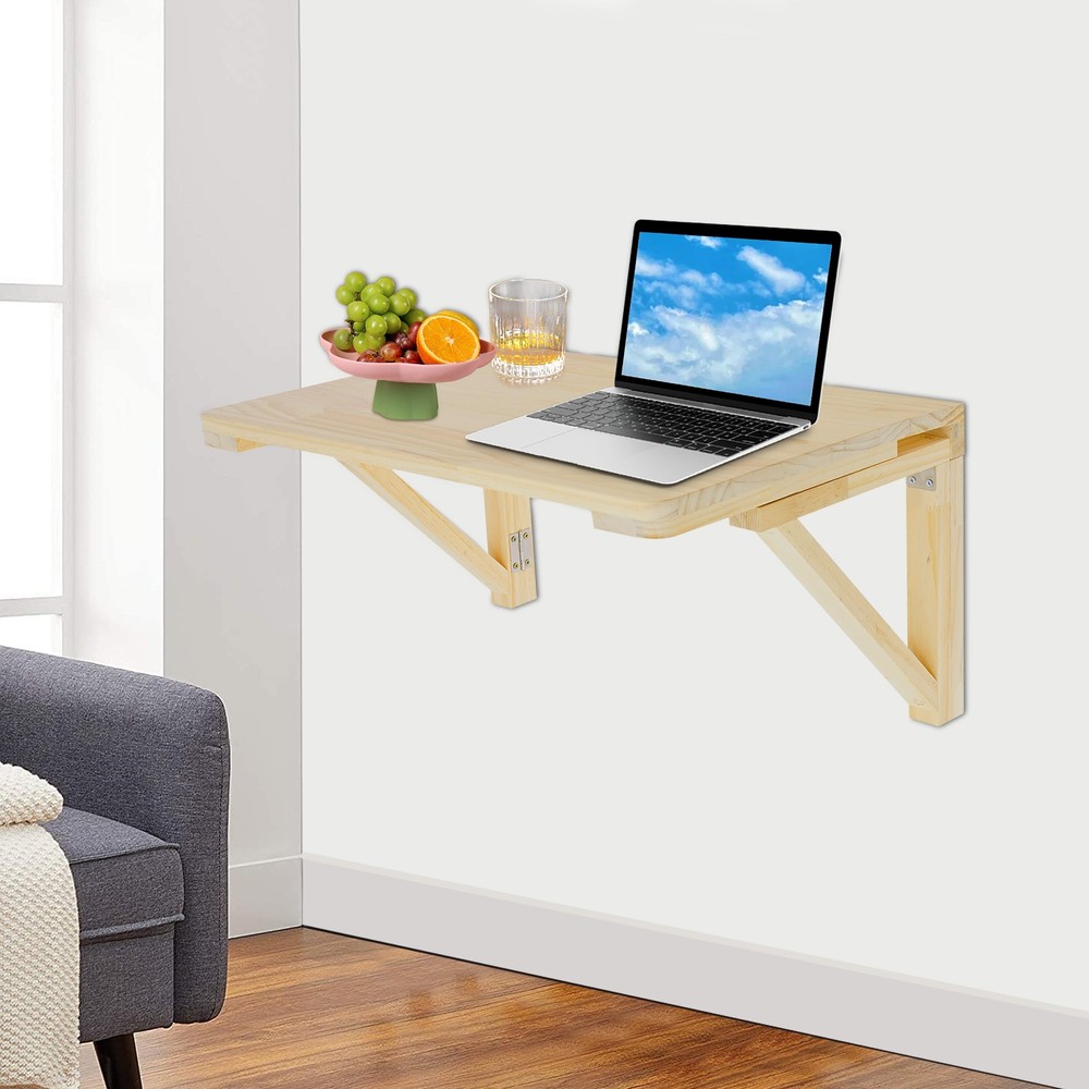 Wall-Mounted Folding Table - Space-Saving Desk for Home or Office