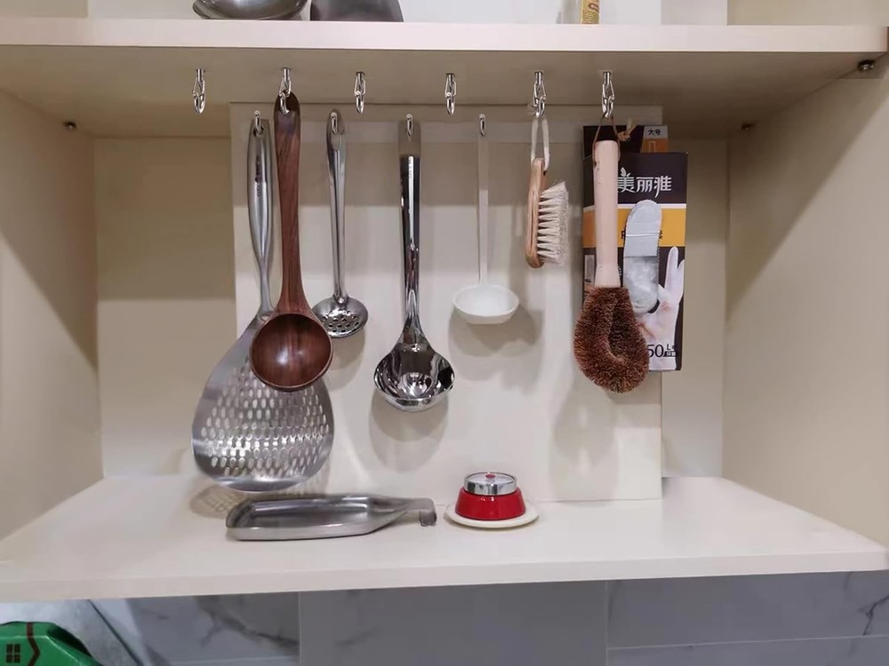 PlusRoc 20 Pack Stainless Steel Ceiling Hooks for Silver