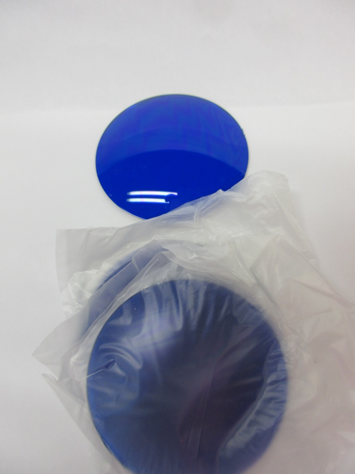 Uncut Stock Sunglass Lenses 2 Pair Cobalt Blue Polycarbonate Plano No Rx