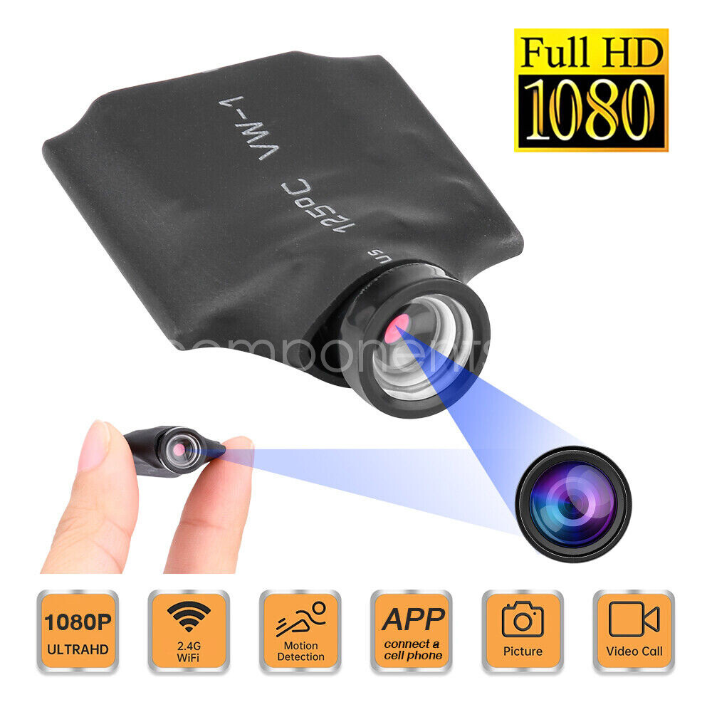 1080P Wireless WIFI IP Mini Camera DIY Button Design DVR Security Cam Video AUS