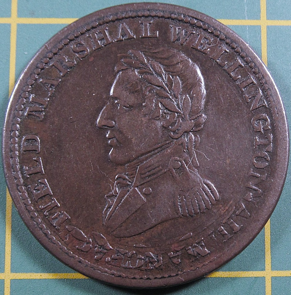 1813 Wellington Halfpenny Token WE-1A2