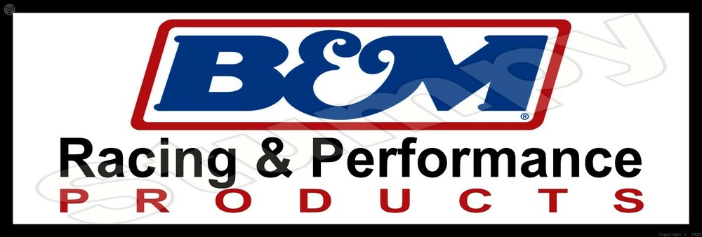 B&M Racing Products  Metal Sign 6" x 18"