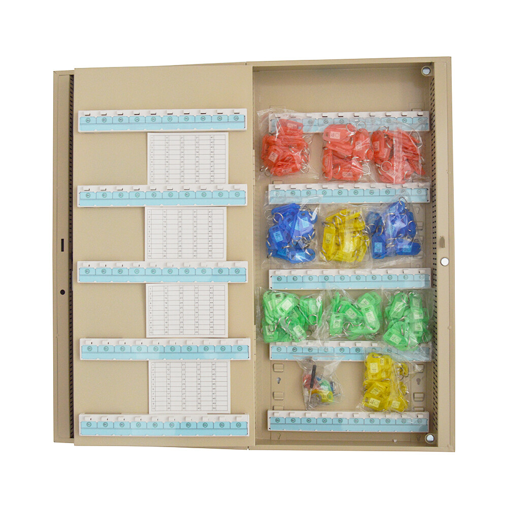 Key Cabinet 200 Hooks Lock Box Wall Mount Storage Organization Shelf Holder