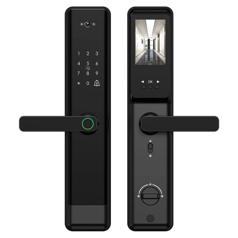 Electronic Smart Door Lock APP Fingerprint Card Password Key Home Security Lock