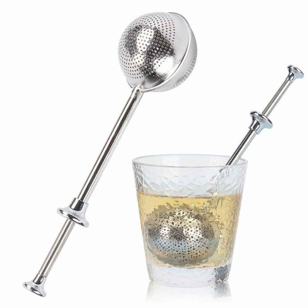 4PC Ball Mesh Tea Infuser Loose Leaf Strainer Spice Filter Herb Steeper Diffuser