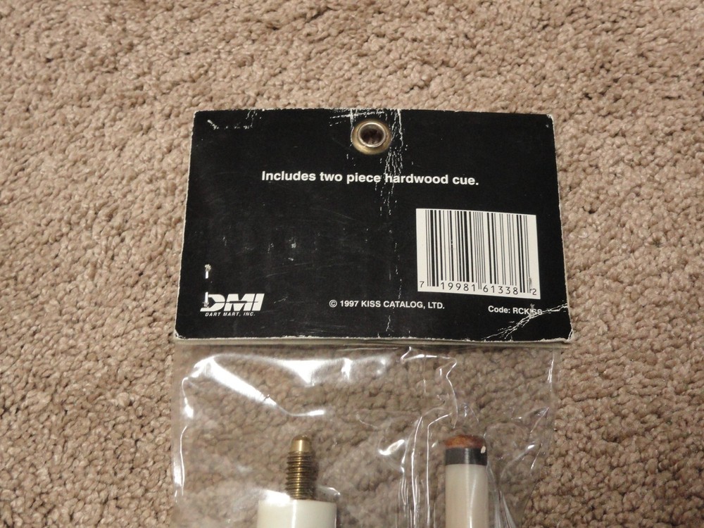 KISS Rock and Roll Over Pool Cue Stick NOS