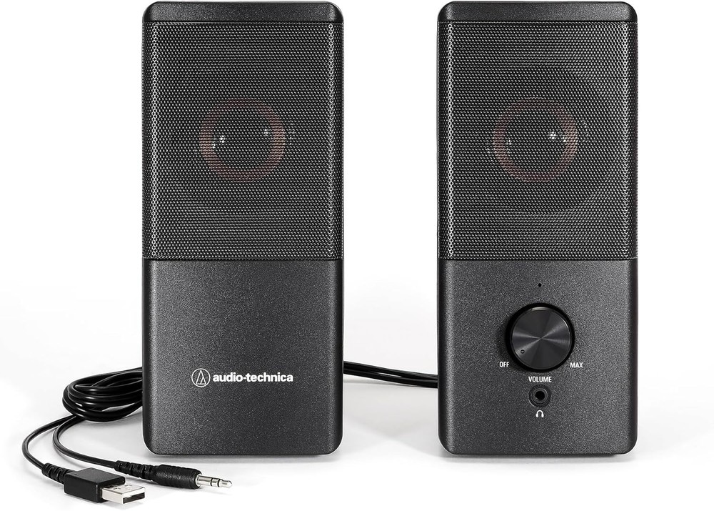 Audio-Technica AT-SP95 USB Powered Active Speaker for PC Tablet & Record Player