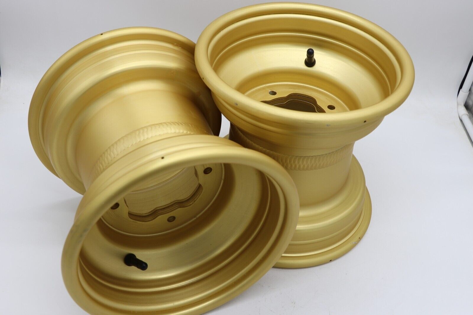 2 x rear aluminum wheels rims 4x115 Yamaha Banshee Raptor YFZ450r GOLD Grade B