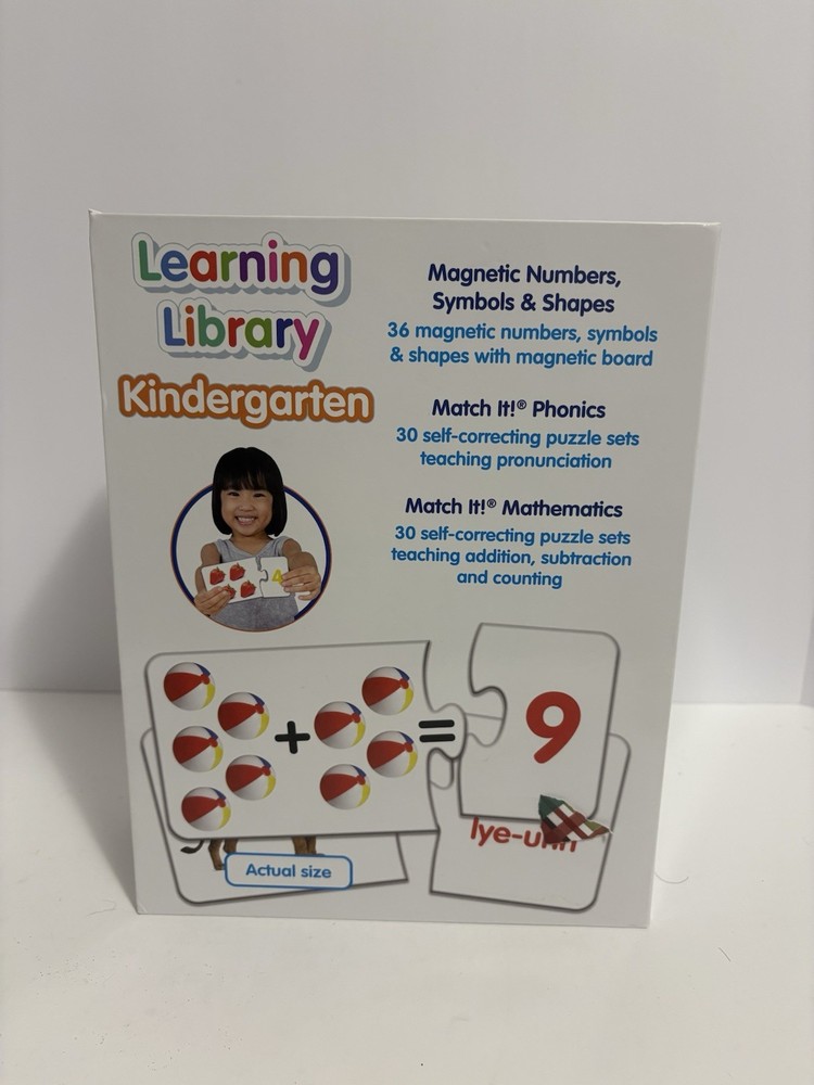 NEW Open Box Kindergarten Learning Library 3 Sets in 1, 4+ Educational