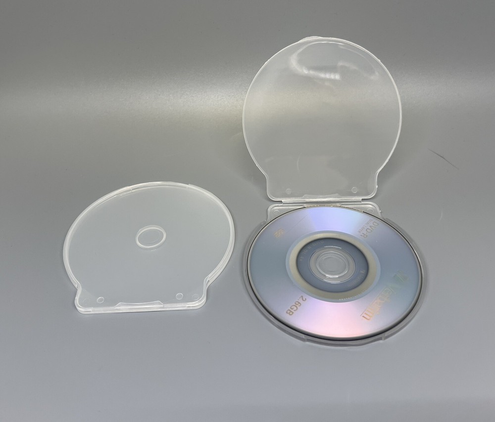 10 PCS NEW SLIM 3" MINI CD CSHELL POLY CASE, CLEAR, JS107