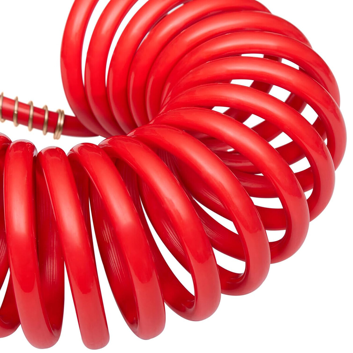 15FT Blue&Red Air Brake Coiled Hose Kit Semi Truck Tractor Trailer Air Line Coil