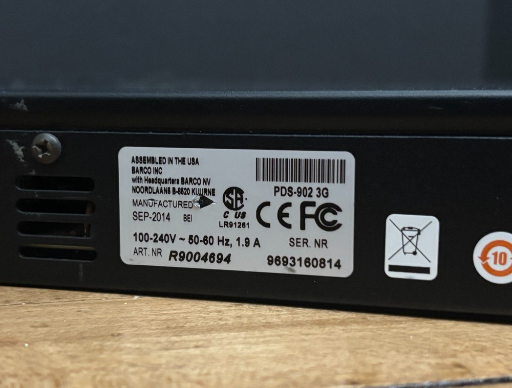 Barco PDS-902 3G SDI Digital Switcher unit (D)