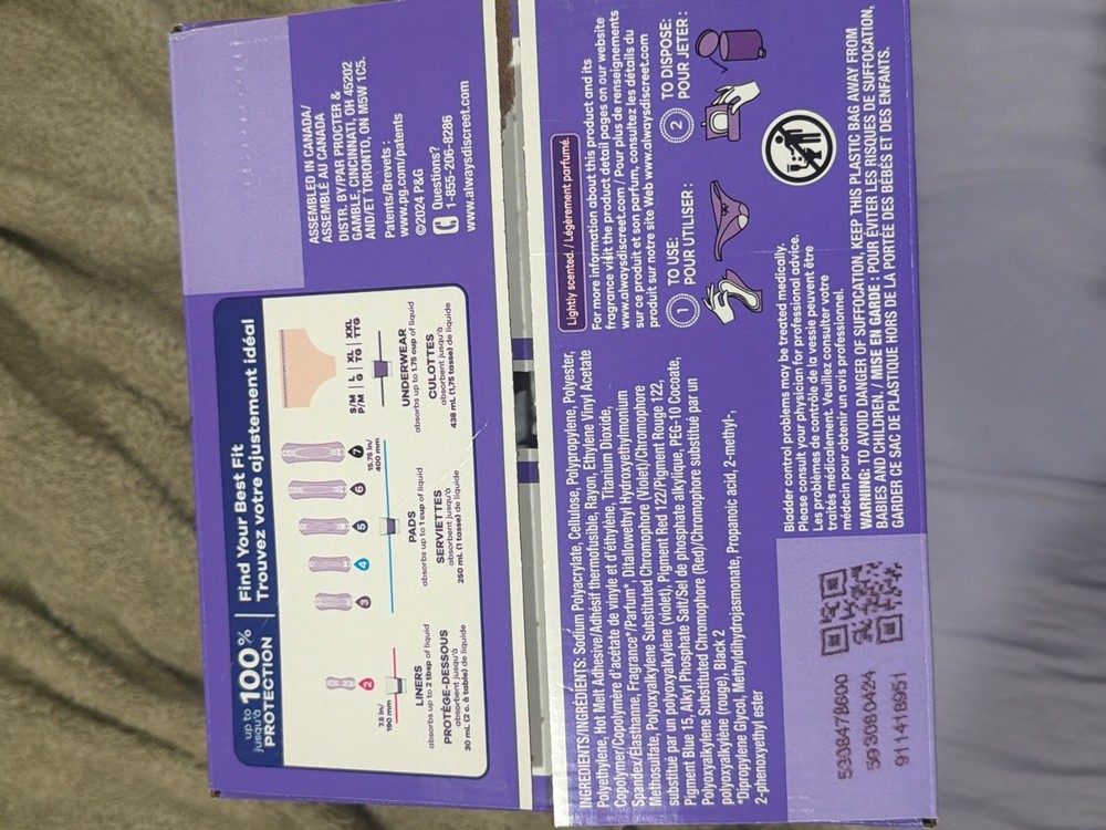 Always Discreet Pads Size 4
