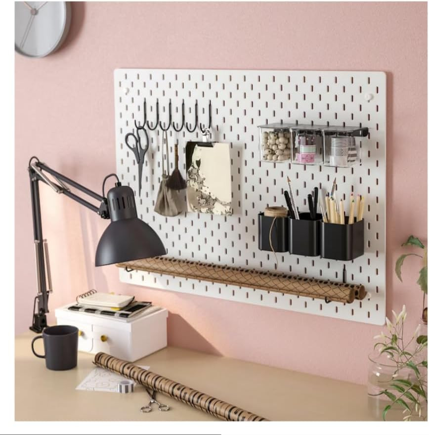 4 Pack L Style Pegboard Hooks,Pegboard Accessories,Pegboard Long Hooks 3.75" Han