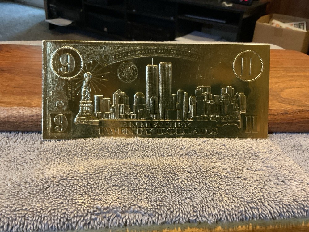 $20 September 11th Silver Leaf Coin-Certificate With COA