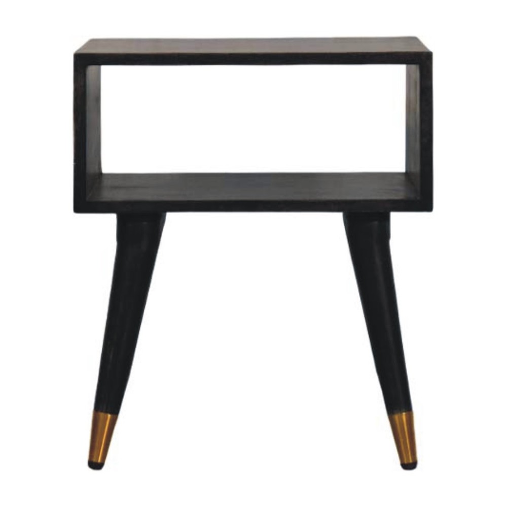Solid Wood Mid-Century Open Bedside