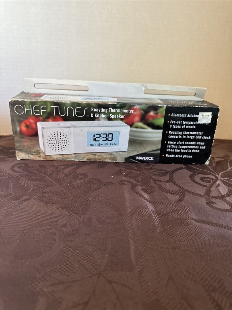 Bluetooth Speaker Chef Tunes by Maverick Roasting Thermometer & Kitchen Speaker