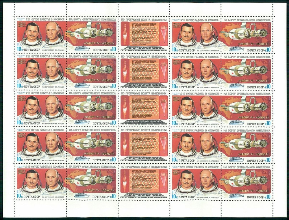RUSSIA SHEET 1983 MNH SPACE COSMOS SPACE /z3440