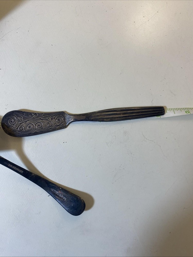 Sheffield England Silver Plated Knife And Spoon