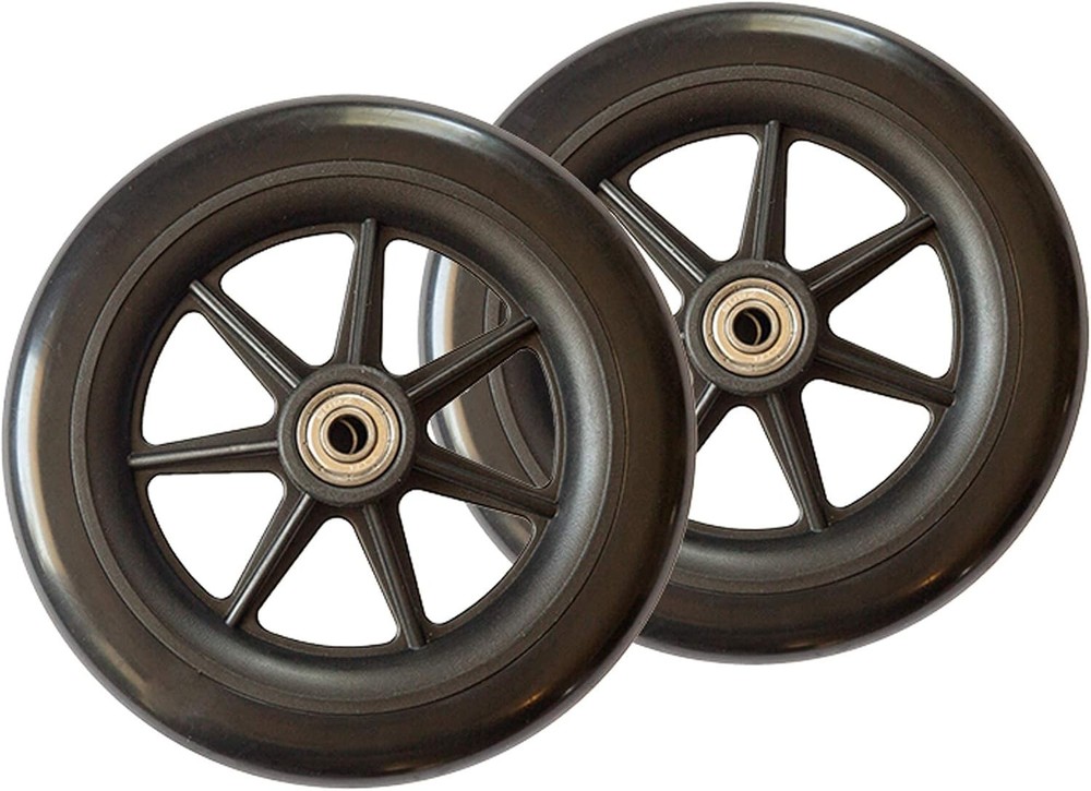 Replacement 6-Inch Walker Wheels, 6-Inch Rollator Replacement Wheels for Adults