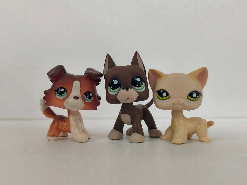 5pcs/lot Littlest Pet Shop Figure LPS Cat Dog #1542#1519#733#518#1194 Kid Toy