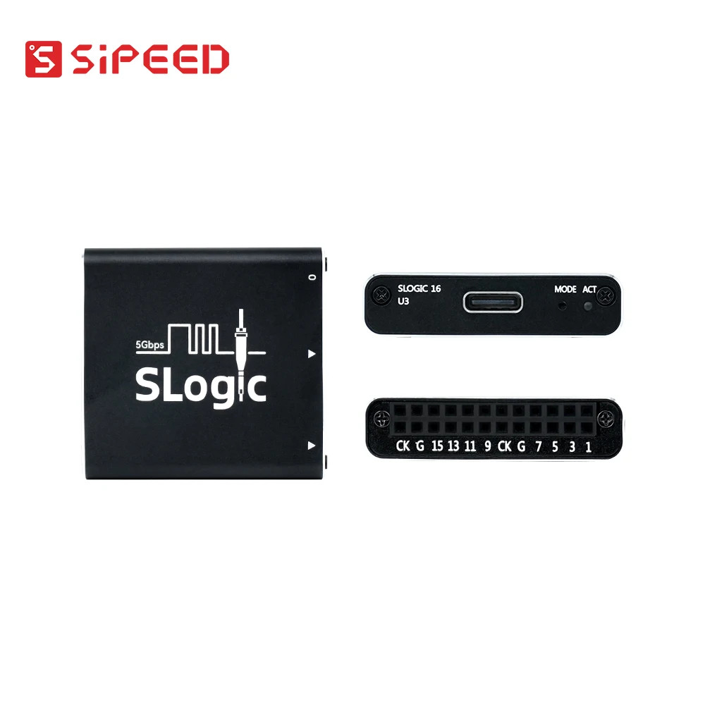 16CH 800M Samplerate 5Gbps USB3 Super-Speed Logic Analyzer Adjustable Threshold