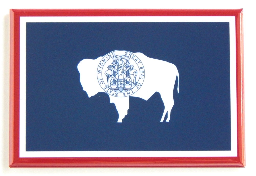 Wyoming State Flag FRIDGE MAGNET