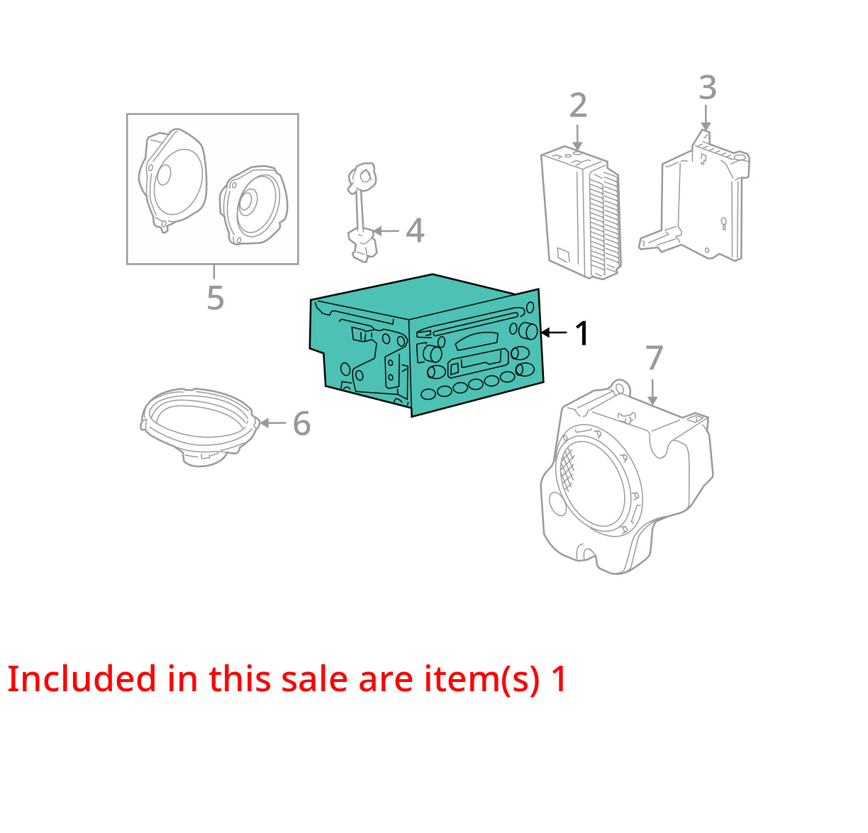 FITS 07-08 CHEVROLET COBALT & PONTIAC G5 RADIO AM/FM STEREO 25775628 - NEW OEM