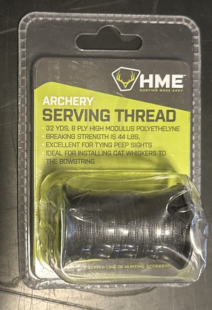 HME Archery Serving Thread 8 Ply 32 Yds Black