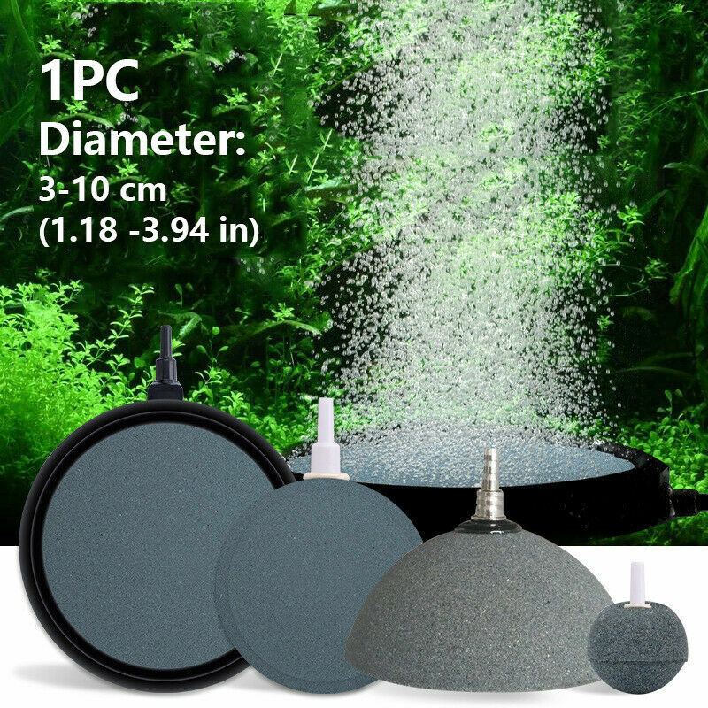Aquarium Air Stone Disk Bubbles Fish Tank Pond Pump Aeration Oxygen Diffuser DIY