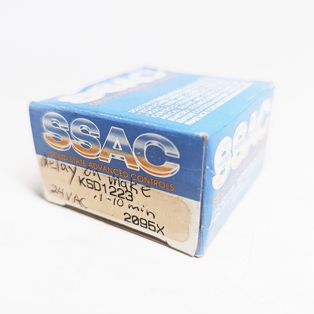 SSAC KSD1223, 0.1 to 10 Minutes Solid State Timer Relay