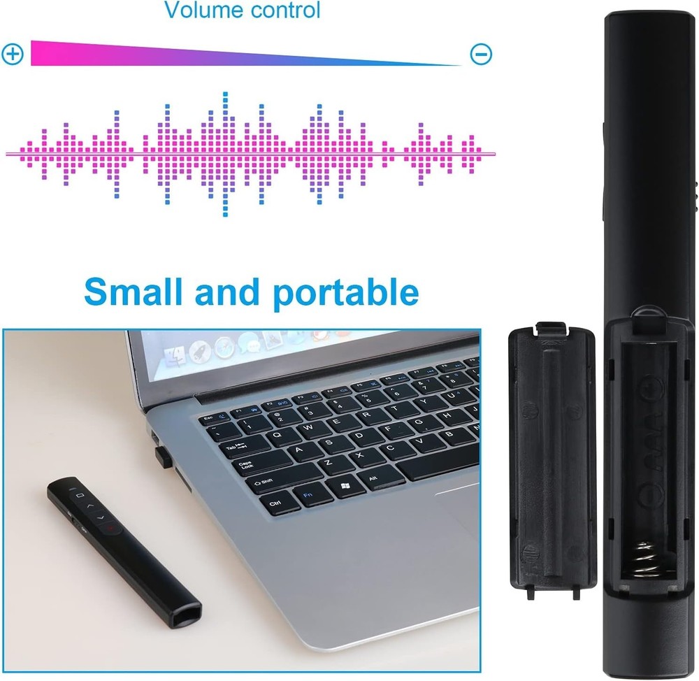 Wireless Presentation Clicker for Keynote & PowerPoint - Plug & Play Design