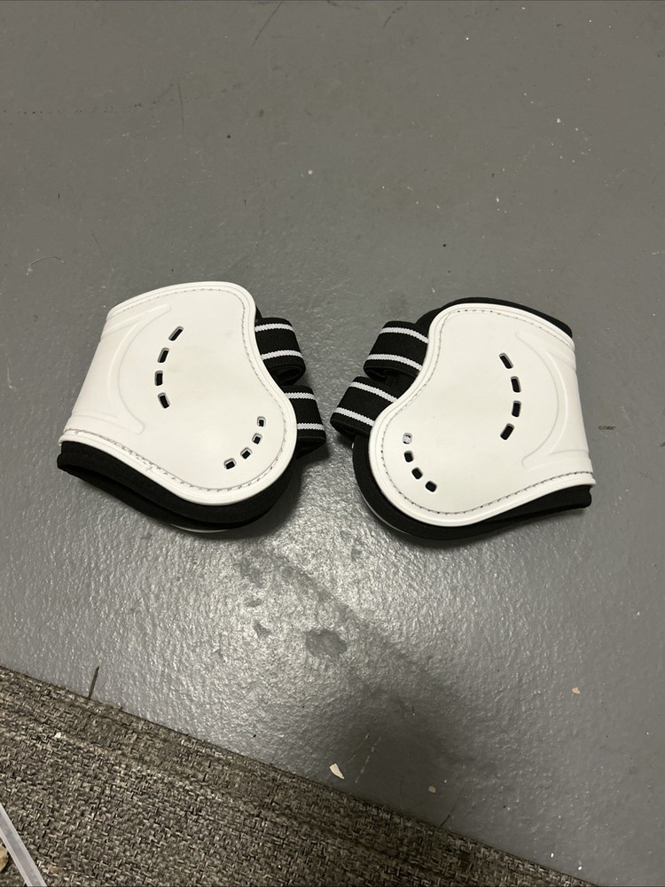 White Fetlock Boots Cob