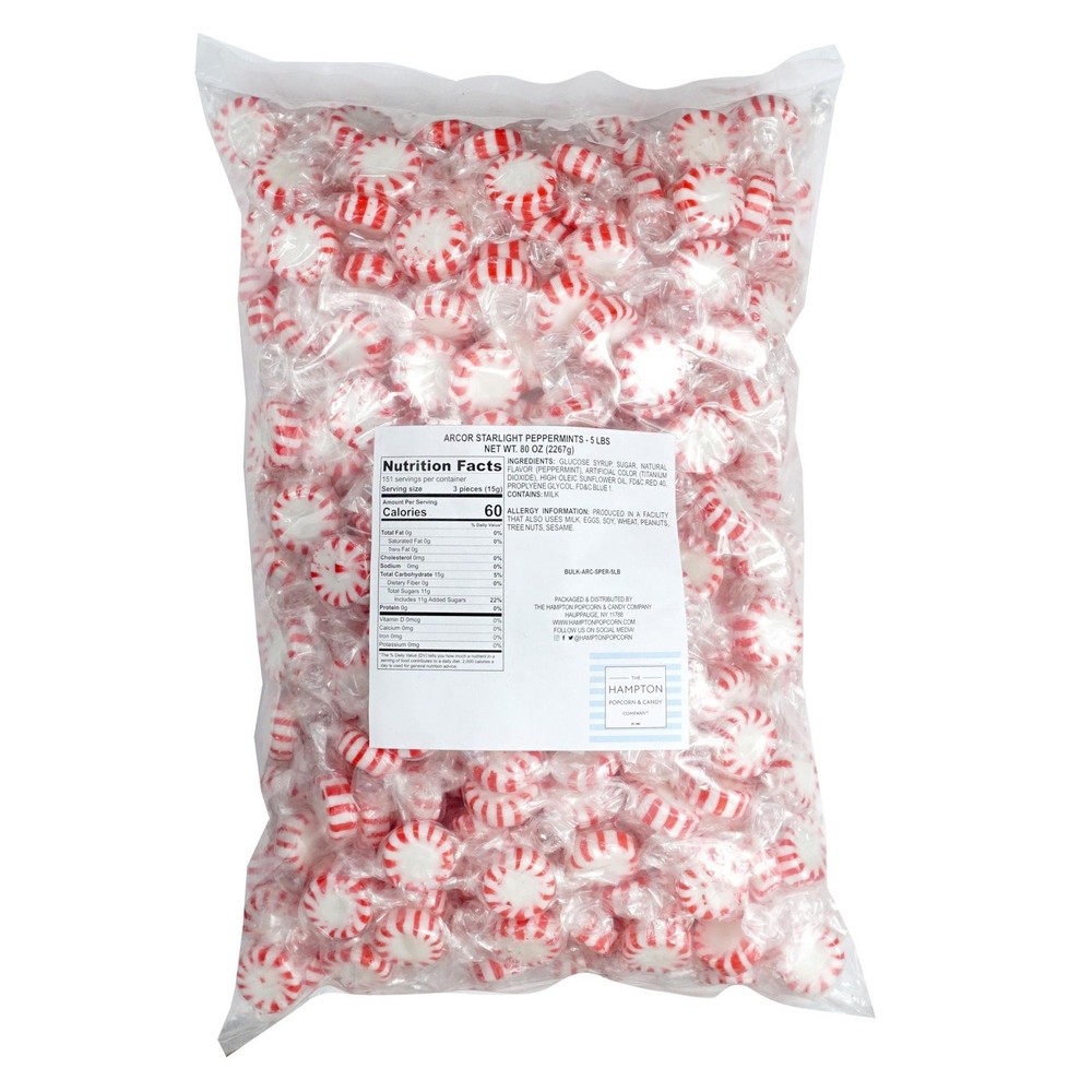 Arcor Starlight Mints, Peppermint or Spearmint Bulk Bags