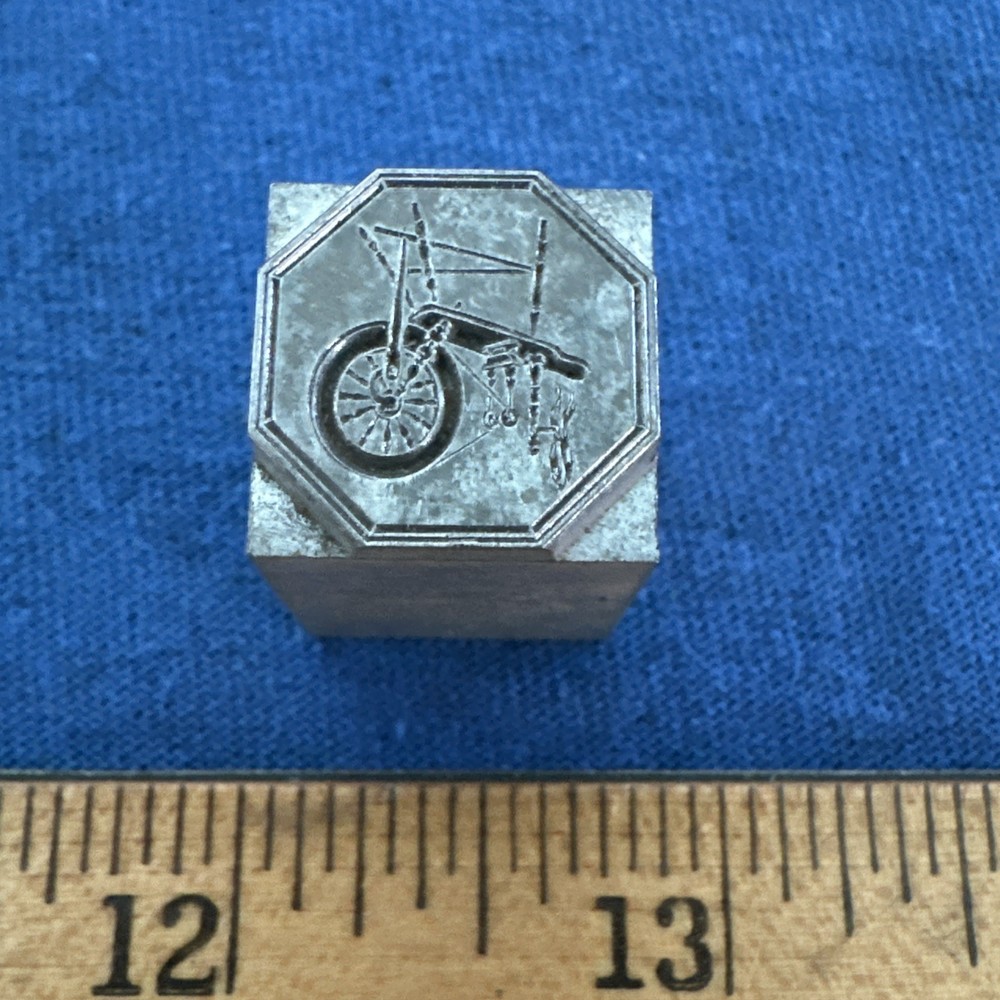 Printing Block ( Old Spinning Loom Wheel ) Lead Block