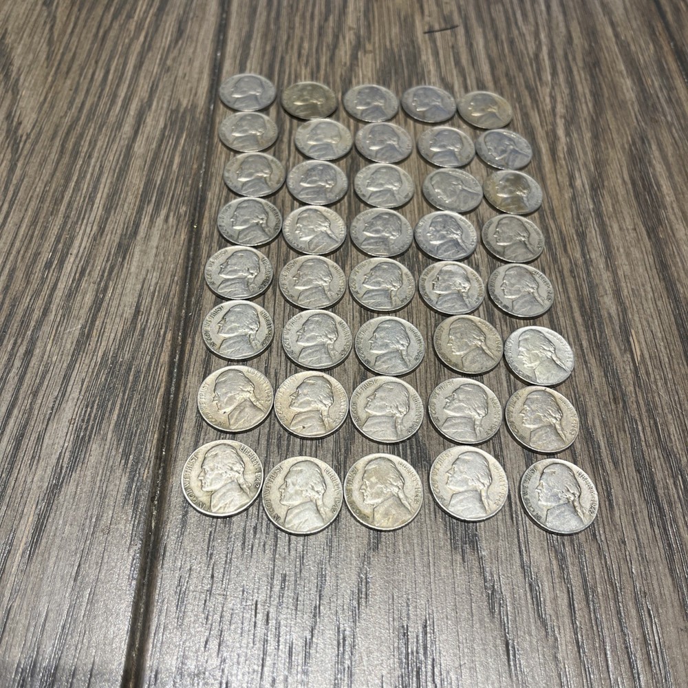 40 1942D Jefferson Nichols Type One Readable Dates . ￼ Three rolls available.