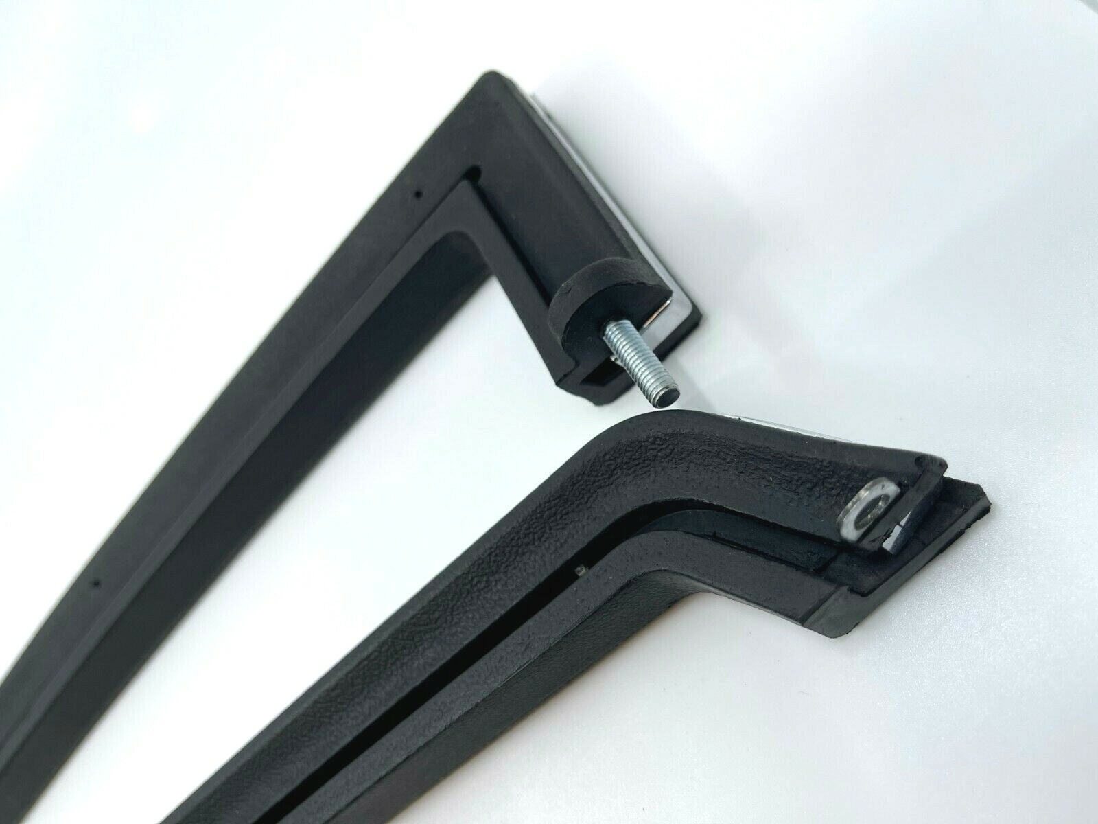 2 pcs Pair Door Pocket Upper Trim Assembly w/ Chrome Trim for Porsche 911 68-73