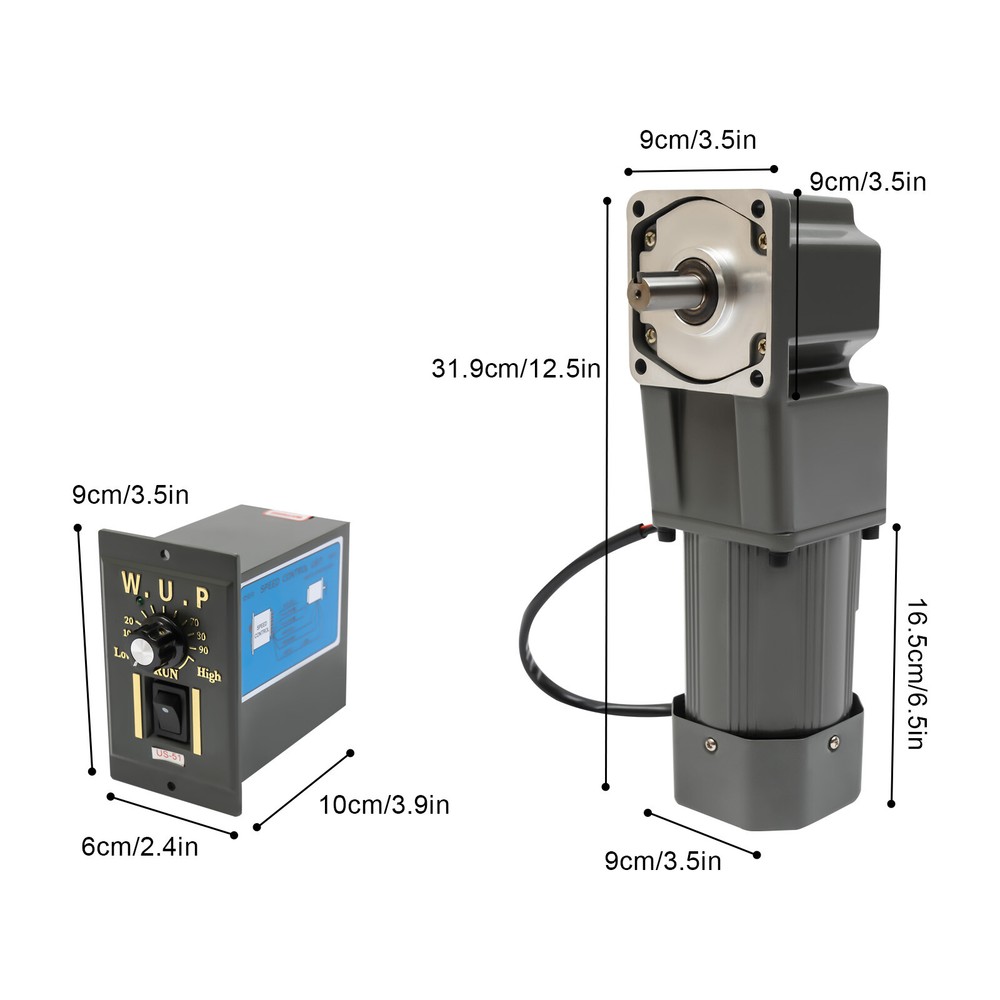 30k Electric Variable Speed Controller 90�� Right Angle Output Reduction Motor