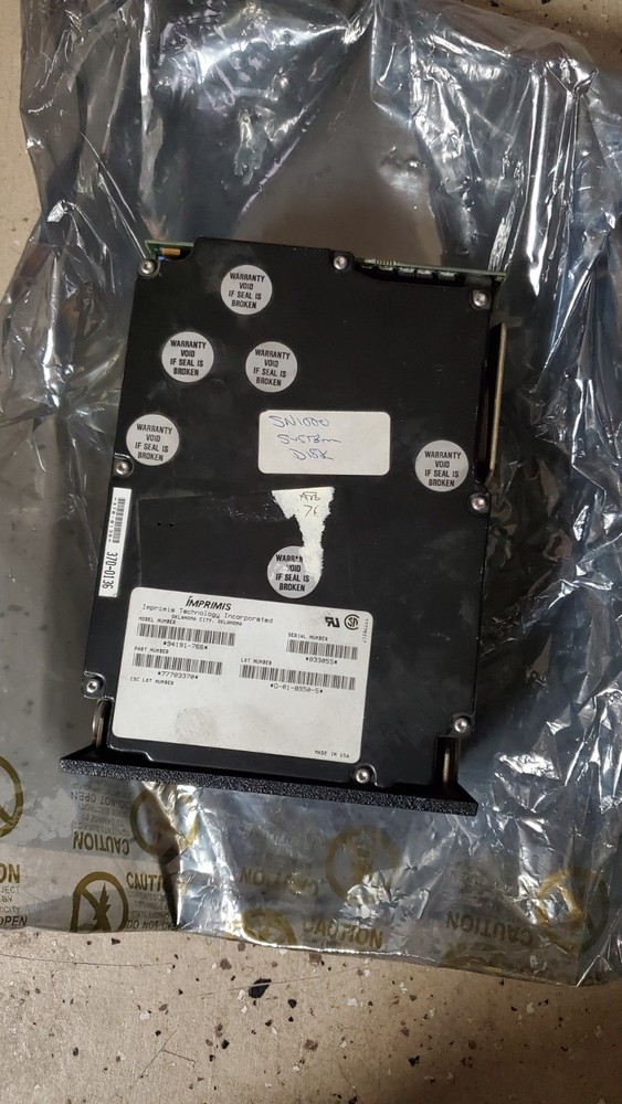 Rare vintage system disk (50-pin scsi) from Parsys Supernode supercomputer