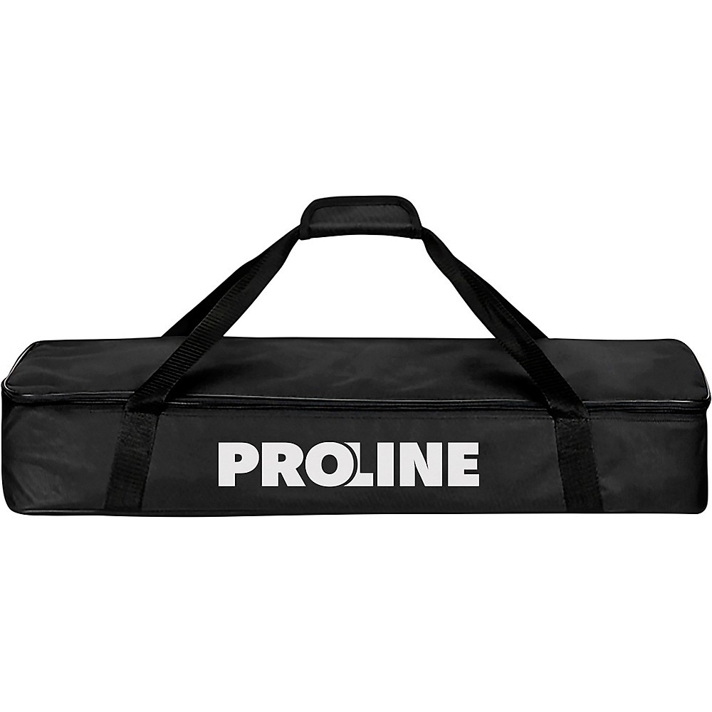 Proline Lightweight Adjustable Speaker Stand with Carrying Bag Black