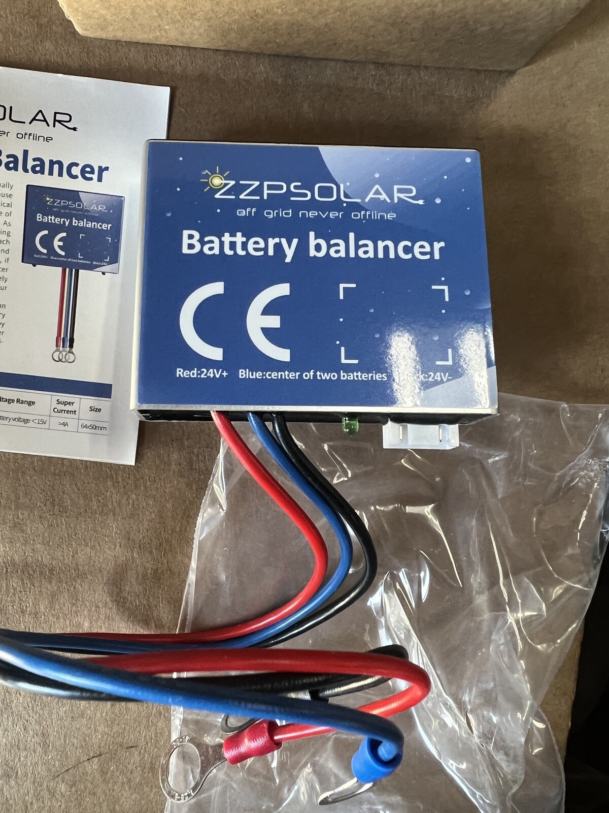 ZZP Solar 24V Voltage Battery Balancer Equalizer AGM Lead Acid Lithium