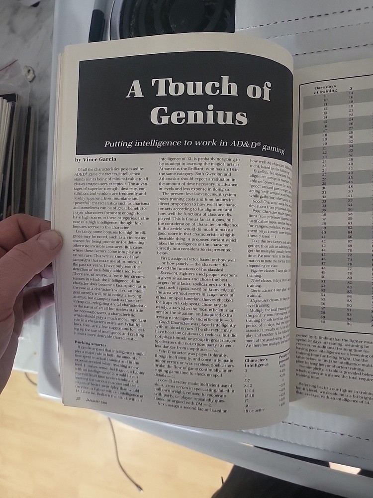 Dragon Magazine, Issue #117, Dungeons & Dragons