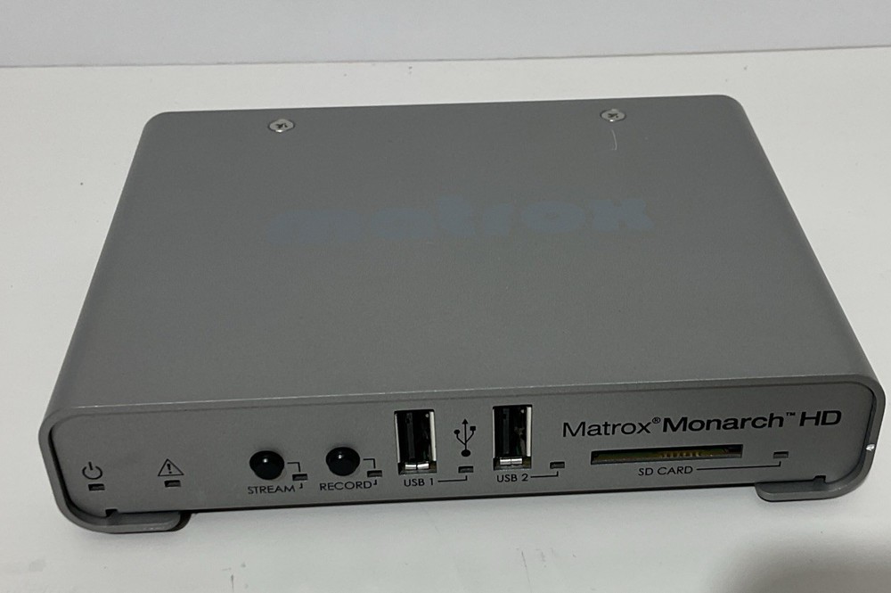 Matrox Monarch HD Streaming Encoder MG49950, no power supply or cables.