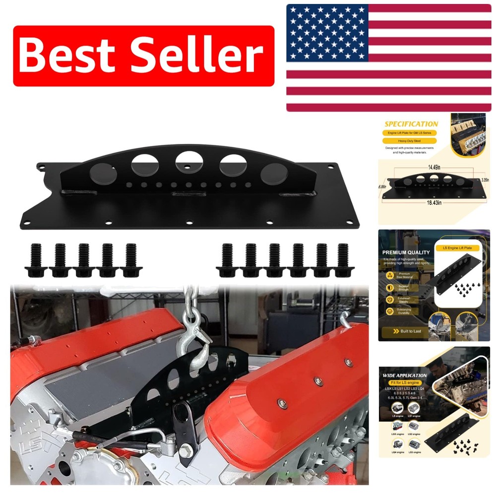 Efficient LS Engine Hoist Lift Plate – Stability Designed for Chevy LS Engines