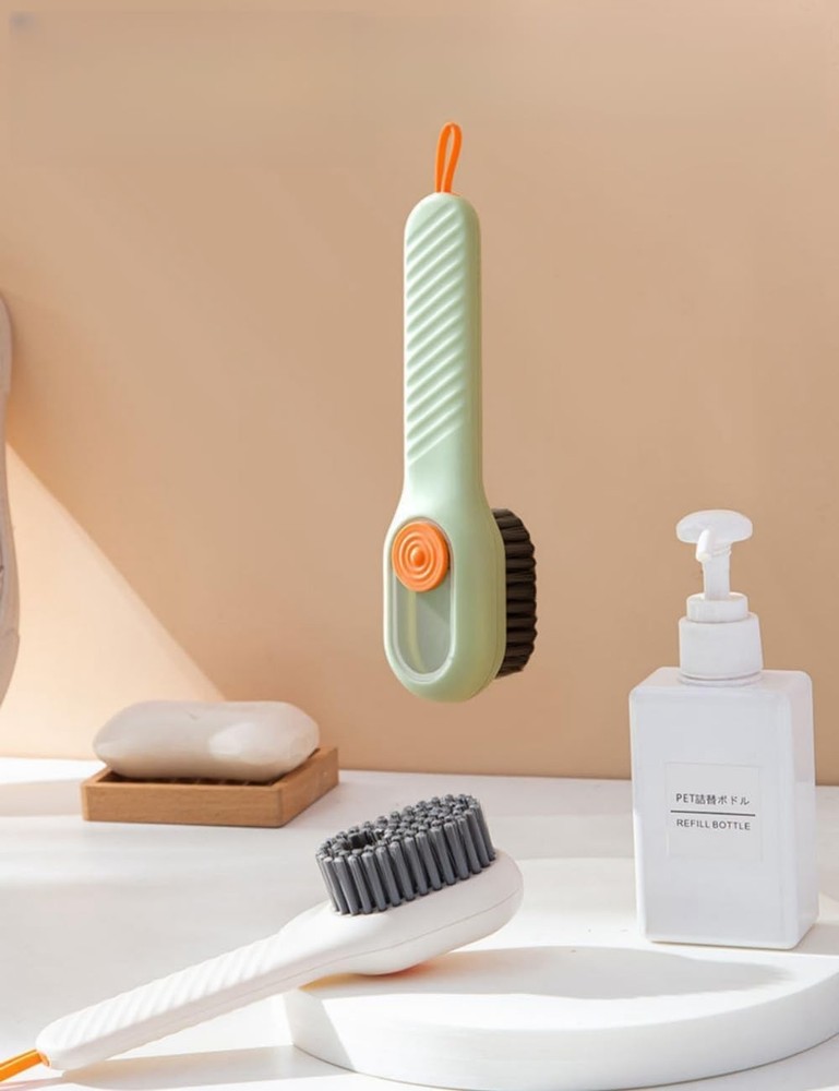 luvilly2Pack Multifunctional Laundry Brushes, Cleaning Brush with Soap Dispenser