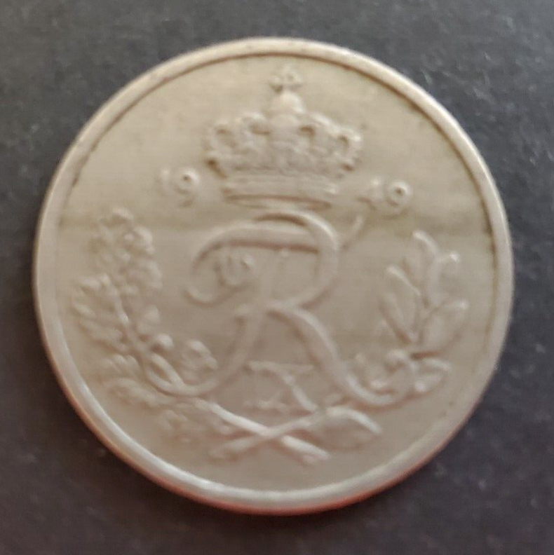 Denmark 1949 25 Ore coin