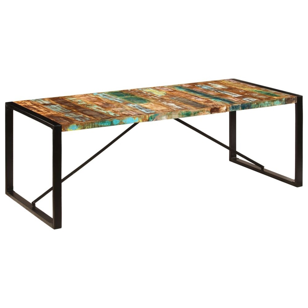 Dining Table Kitchen Table Dining Room Dinner Table Solid Reclaimed Wood vidaXL