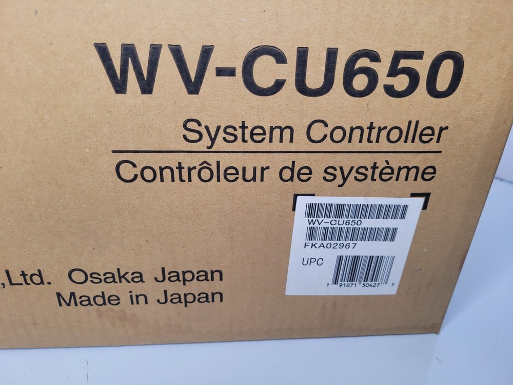 Panasonic Security System Controller - WV-CU650 Keyboard, Joystick New In Box